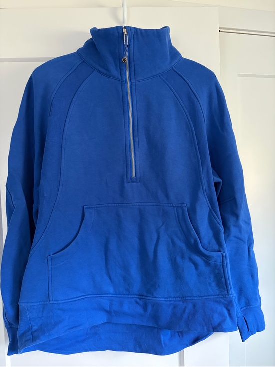lululemon athletica Sweaters - Lululemon oversized scuba long length 1/2 zip sz M/L